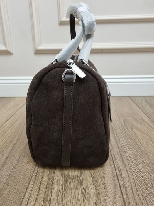 сумка коричневая замша