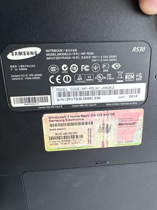 Продам Samsung R530