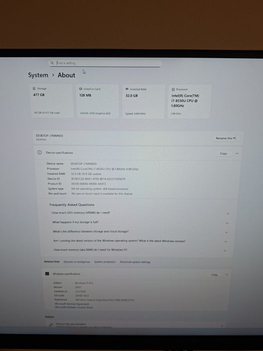 Mini calculator i7 8550u
