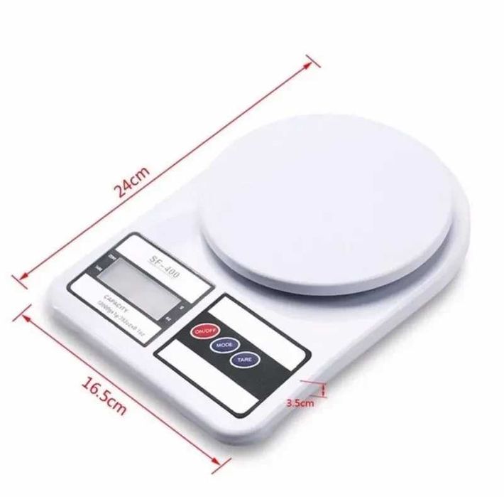 Электронные кухонные весы, батарейки в комплекте