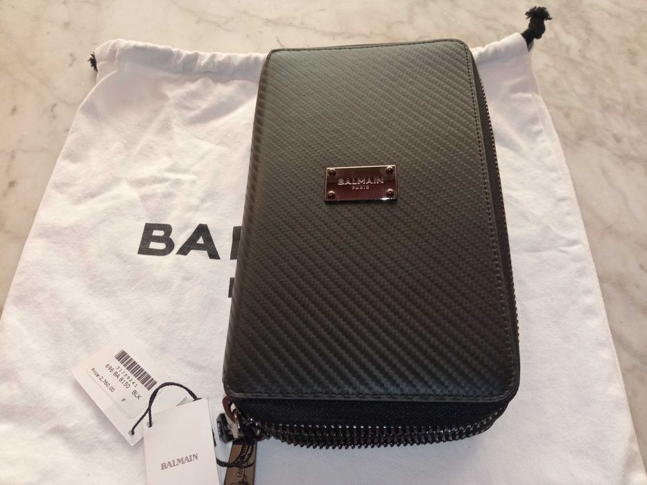 Borseta BALMAIN - Autentica - Paris Men Wallet Purse NOUA