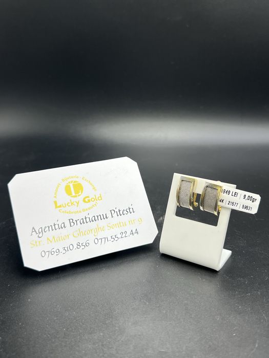 Cercei aur 14k 9.00 gr cod 21577