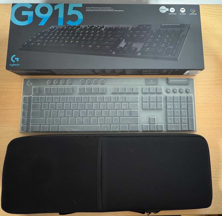 Logitech G915 LIGHTSPEED Механична Клавиатура,Clicky