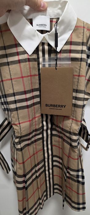 Burberry платье-рубашка