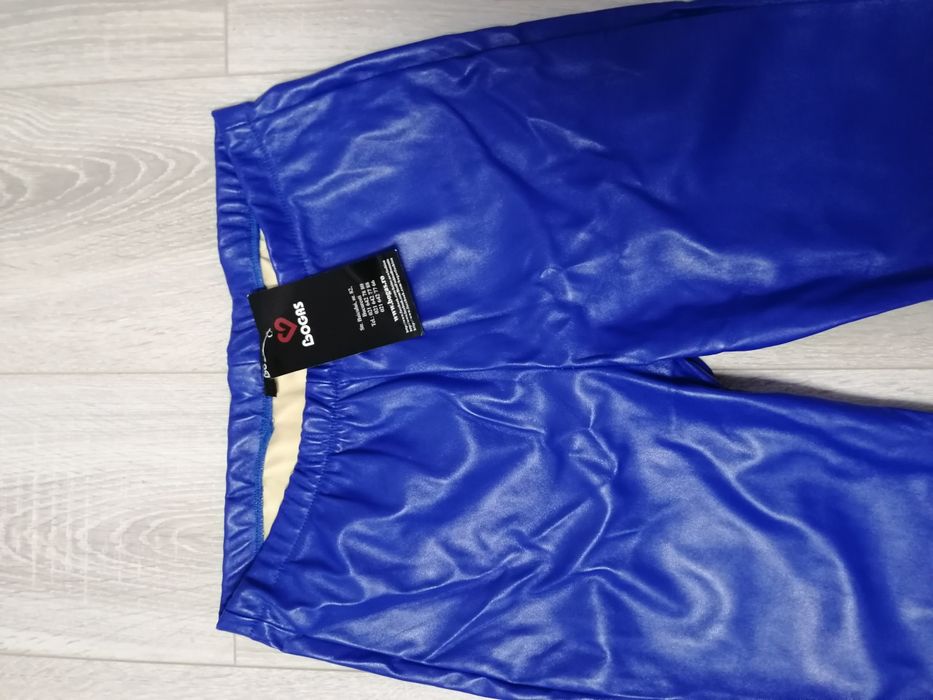 Colanti noi albastri piele ecologica marca BOGAS