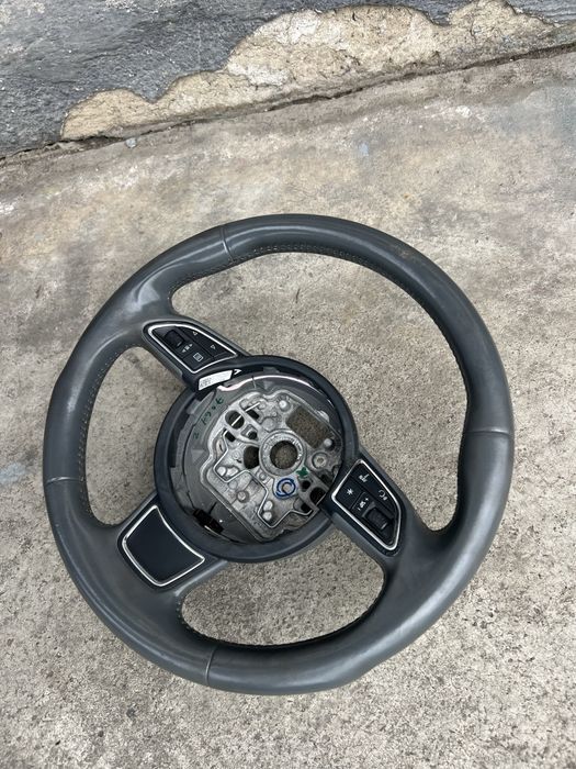 Volan sport piele gri 3 spite Audi A4 B8/A5/Q5/A6 C7/A7/A8