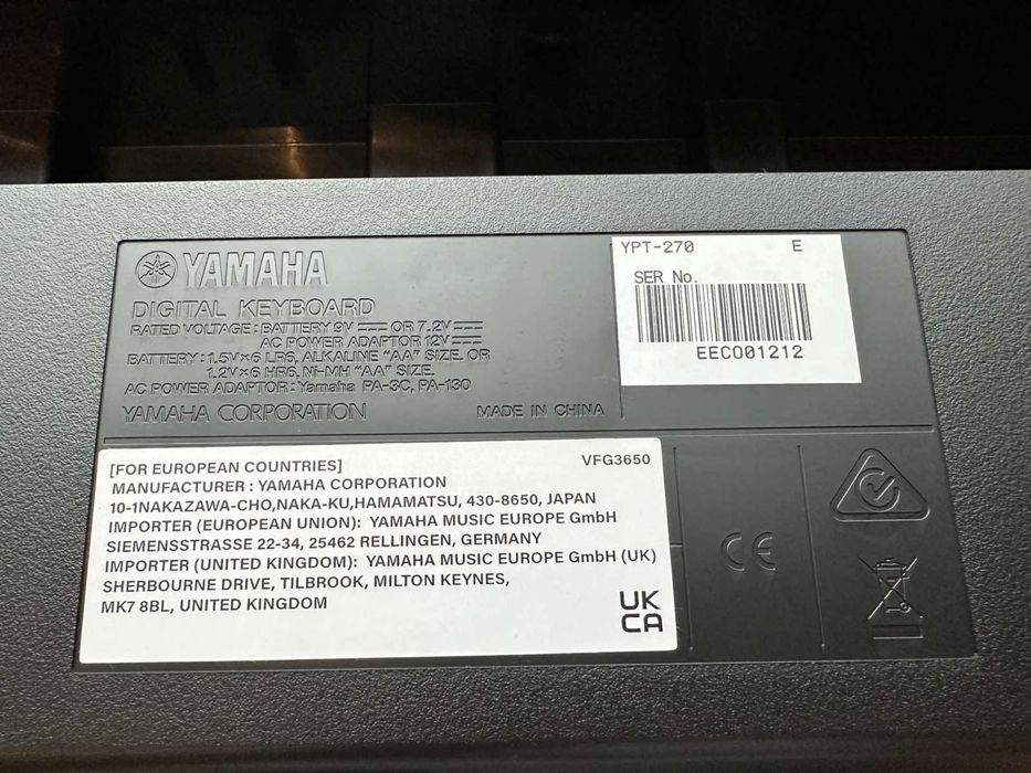 Пиано Yamaha YPT-270