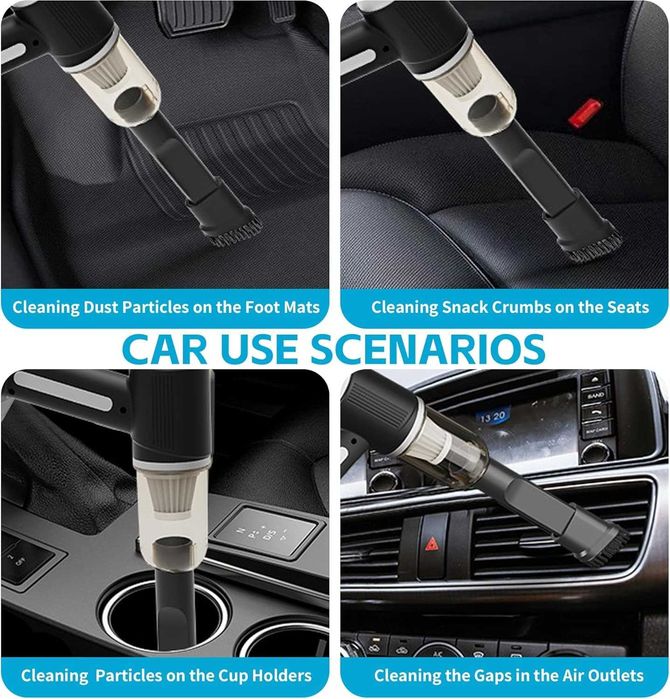 Многофункционална безжична прахосмукачка с въздушен компресор 2в1 А252