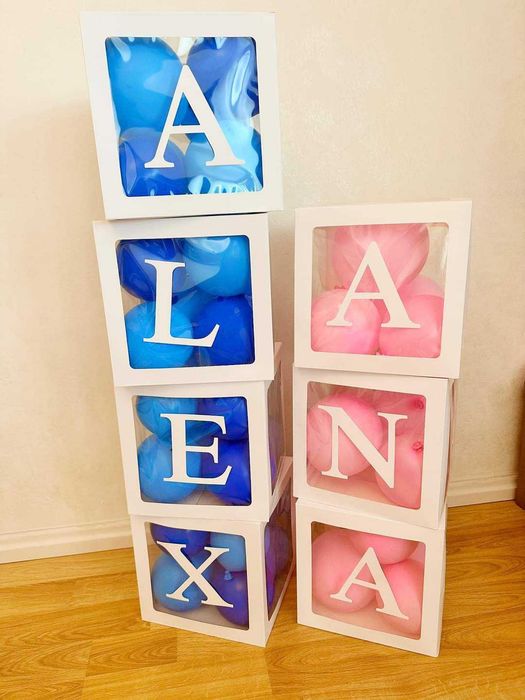 Cutii pentru baloane - petreceri, botez, zi de nastere, gender reveal