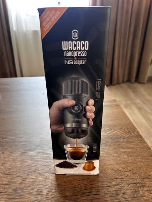 Wacaco Nanopresso + NS Adapter за Nespresso капсули – като нова