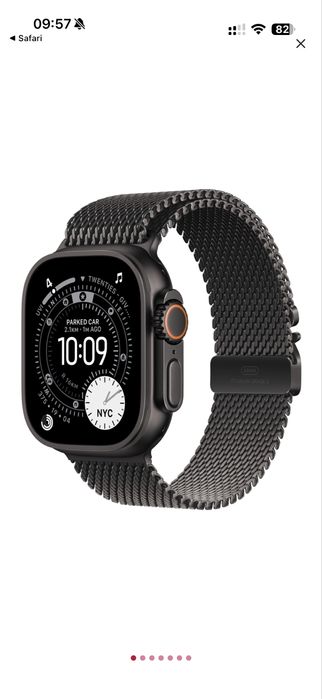 Apple Watch Ultra 3 Titanium milanese loop band