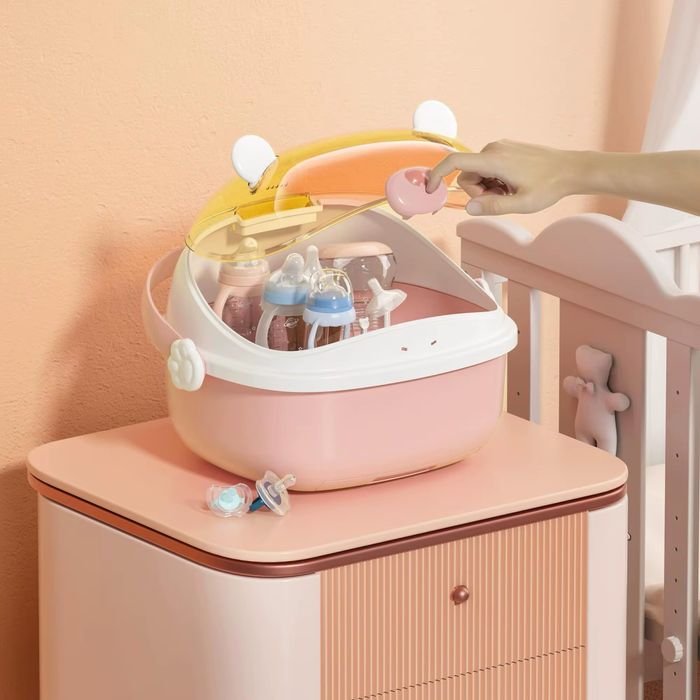 Закрытая сушилка-органайзер для детских бутылочек и аксессуаров