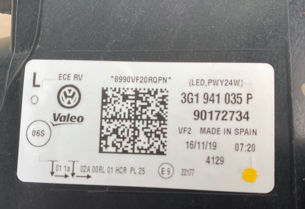 Фарове far Led фар за Фолксваген Пасат Б8 фейс Vw Passat B8 facelift