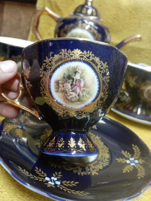 Продам чайный сервиз СССР кобальт