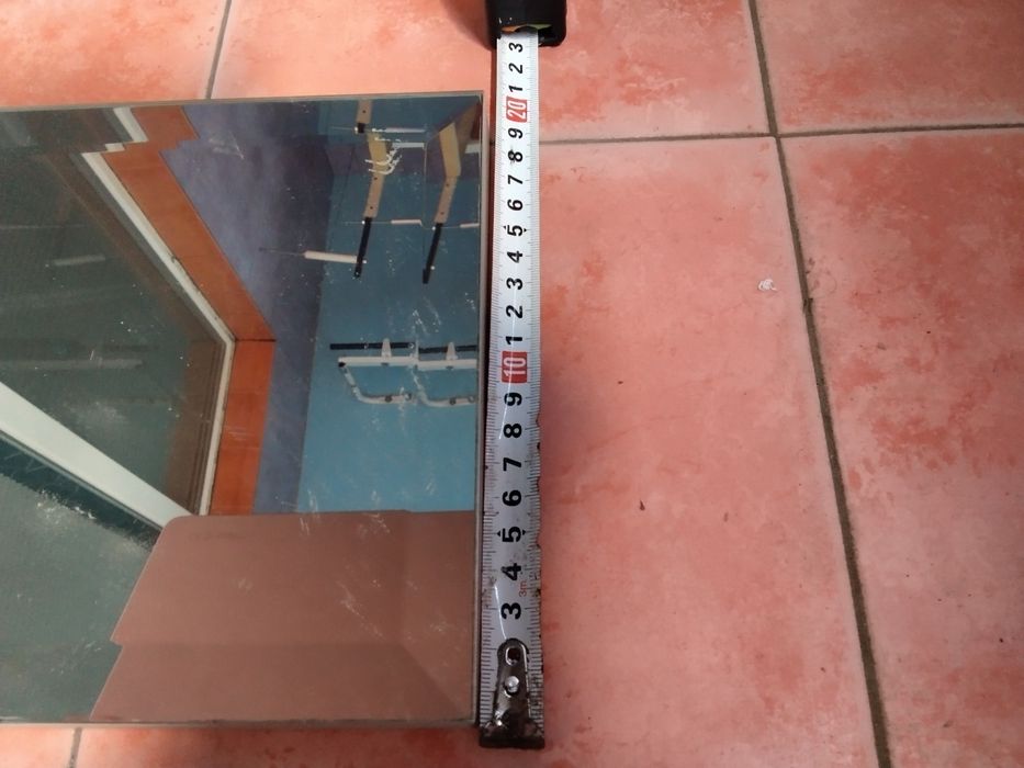 Оригинално голямо кристално чешко огледало за баня или кухня