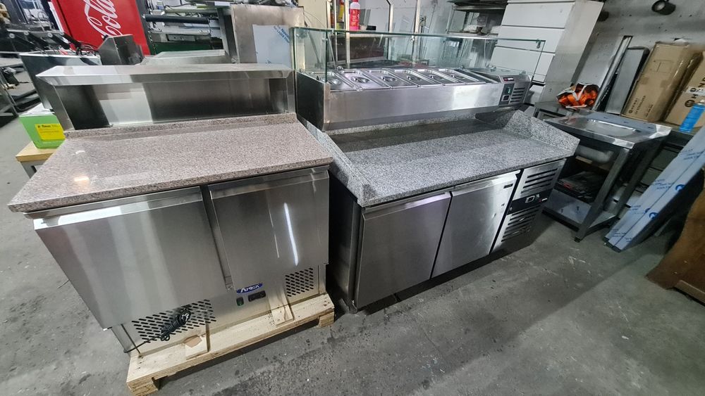 Banc pizza / Masa pizza cu vitrina  / Masa frigorifica pentru pizza /