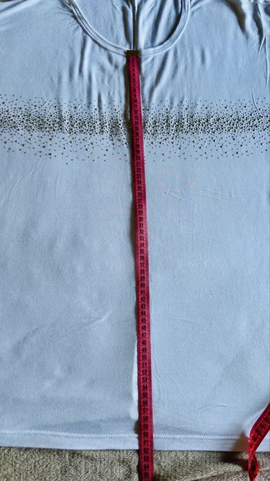 Bluză / Tricou, 100% Bumbac, Mărimea L, Detalii Aurii