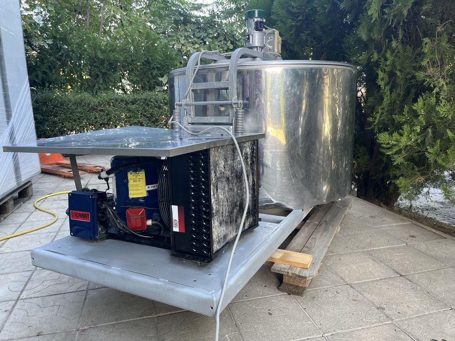 Хладилна вана за мляко неръждавейка