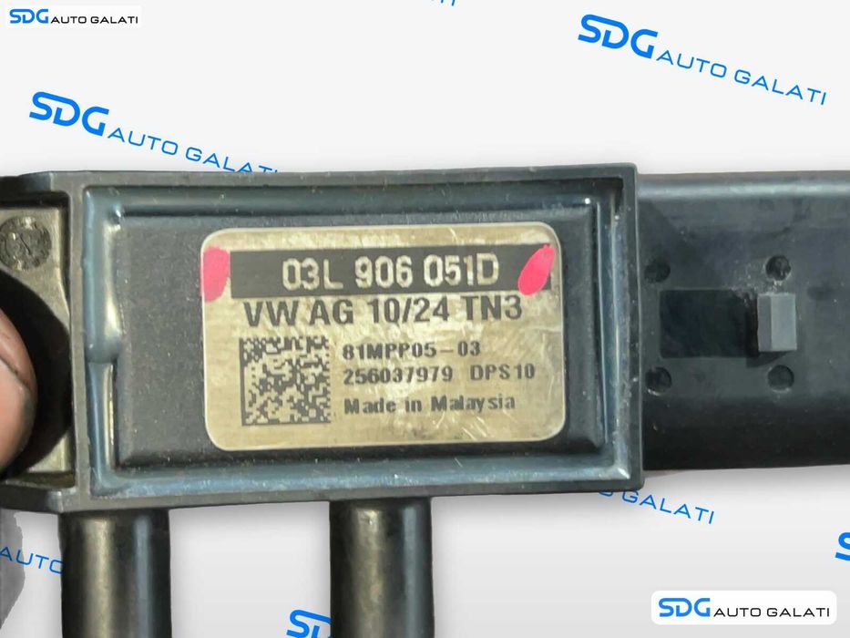 Senzor Presiune Diferentiala DPF Skoda Octavia 3 1.6 TDI, 2.0 TDI 2013 - 2018 Cod 03L906051D 81MPP05-03 [LR10458]