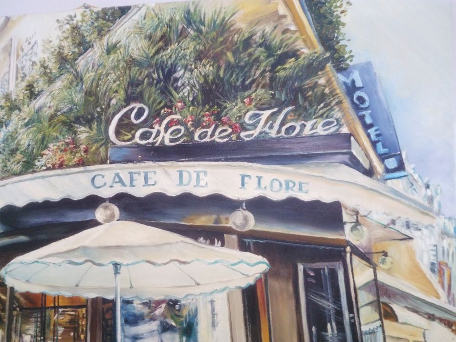 Картина "Cafe de flore"