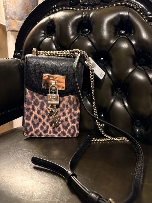 Poseta DKNY leopard, originala, crossbody