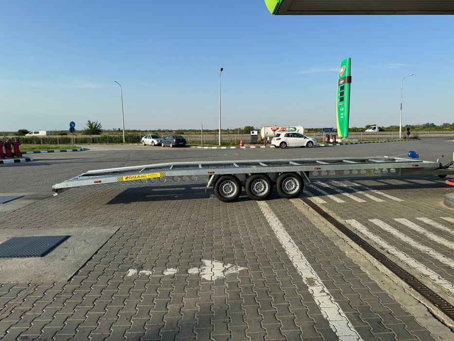 Închiriere platforma auto închiriez remorca dubla 8, 8,5 9m 3,5t