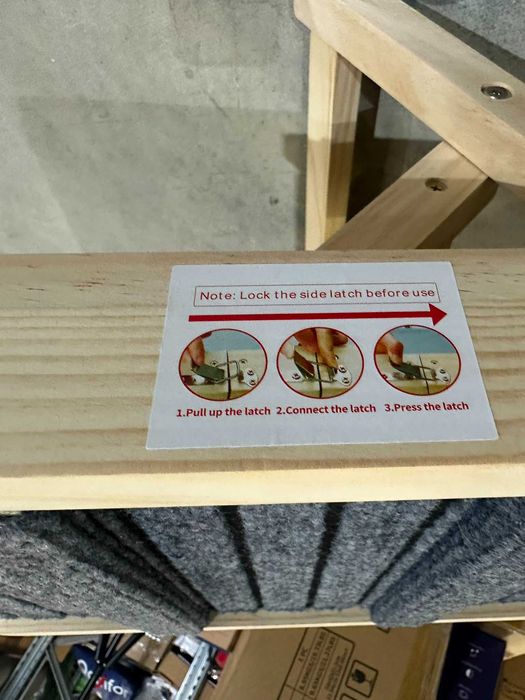 TNELTUEB – Rampă reglabilă din lemn pentru câini, pliabilă, 85 cm, gri