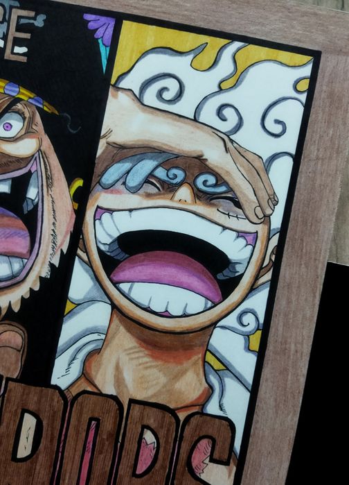 One piece art on A3 paper