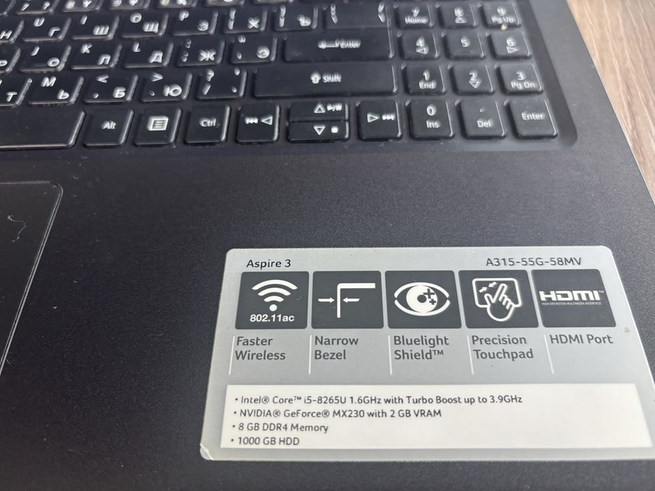 Продам ноктбук Acer Aspire 3