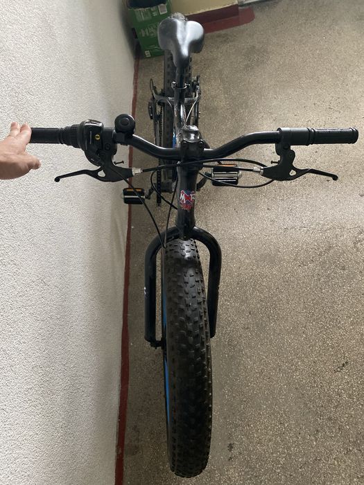 Bicicletă Monster Rider Fat Bike, Roti 20 inch, varianta cu jante albastre