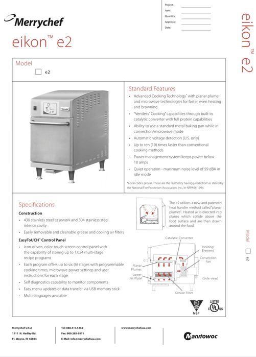 Merrychef Eikon 2 e2