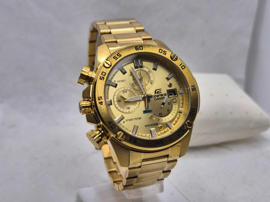 Ceas Sport Casio Edifice EFR 558 GOLD ,Black friday NOU,Garantie 2 ani