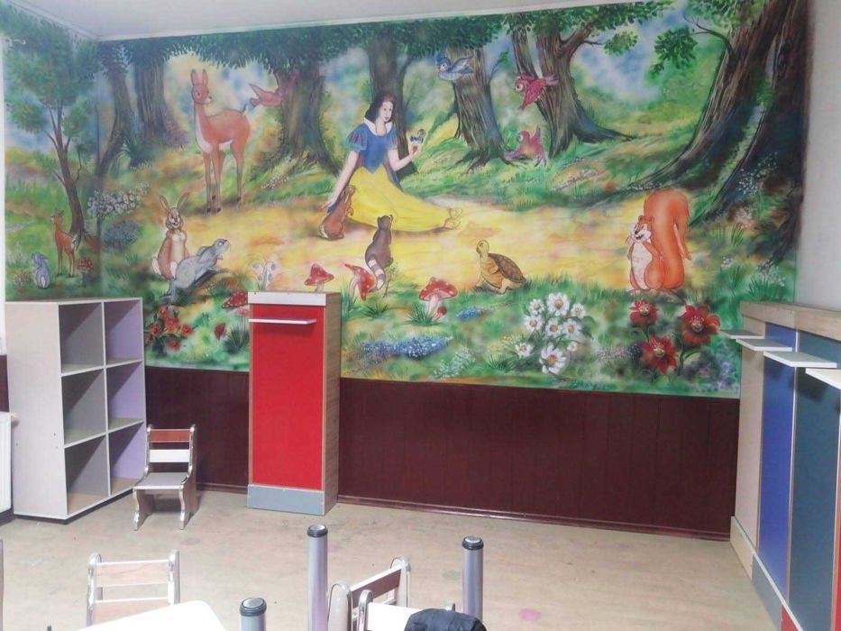 Pictura decorativa murala ,pereți,cluburi,grădinițe,camere copii etc