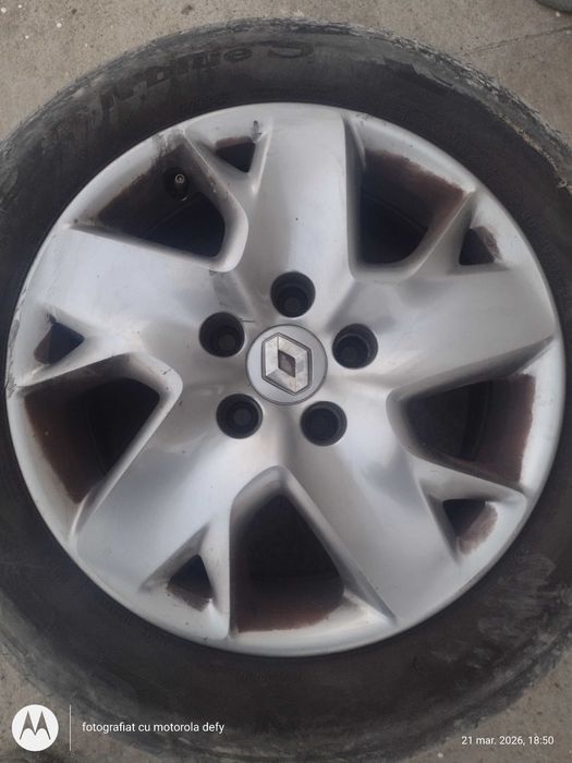 Jantă structurata r16 Renault și capace roti Opel Volkswagen Renault