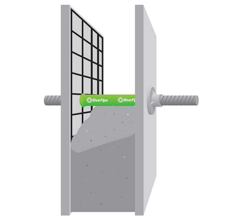 Кофражна тръба с конус за многократна употреба - Ф25мм.