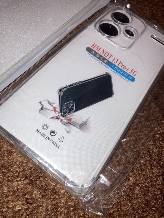 Противоударен+ втори силиконов кейсове за Xiaomi Redmi Note 13 Pro+ 5G