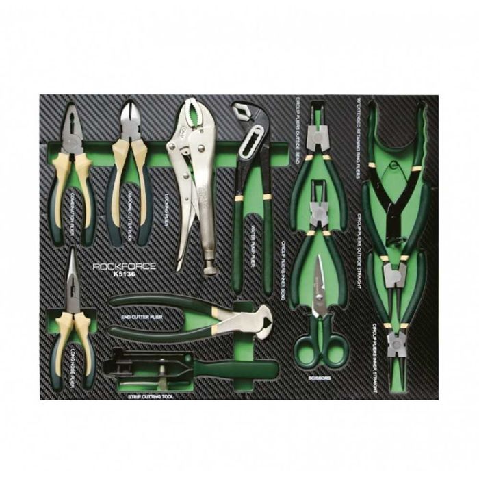 Шкаф с инструменти със 7 чекмеджета – 5 пълни RockForce