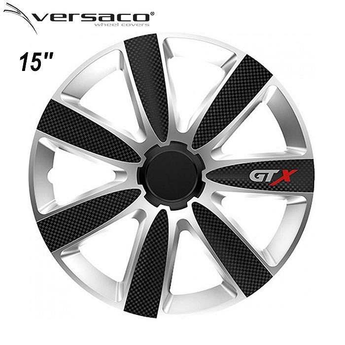 Тасове VERSACO Carbon GTX Black/Silver к-т 4 бр. - 13", 14", 15", 16"
