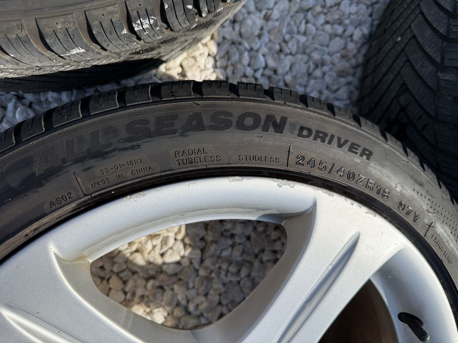 18 цола Джанти Мерцедес с гуми ALLSEASON 245/45/18 DOT 4821