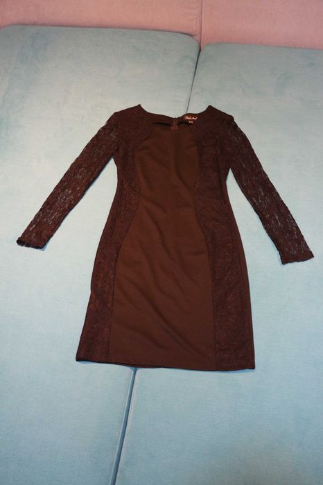 Rochie ocazie Bad Axel fusta neagra sacou verde cu negru marimea 38