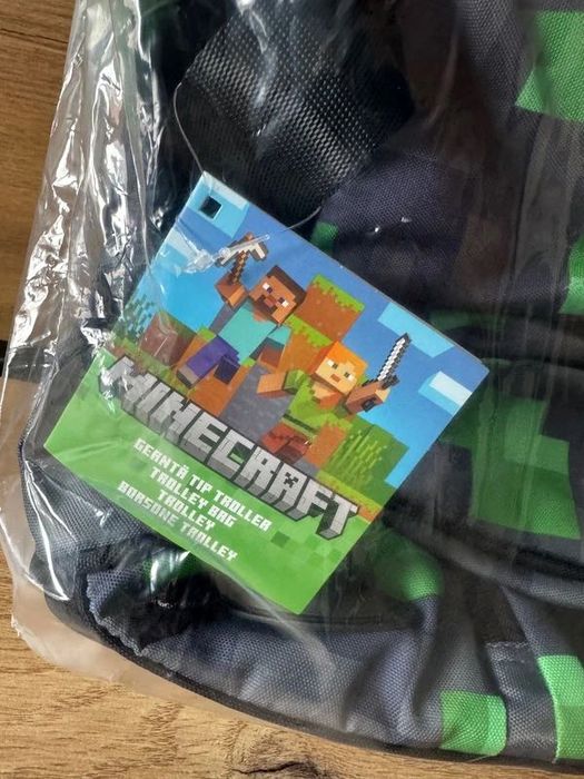 Geantă voiaj/Troler copii Minecraft original nou