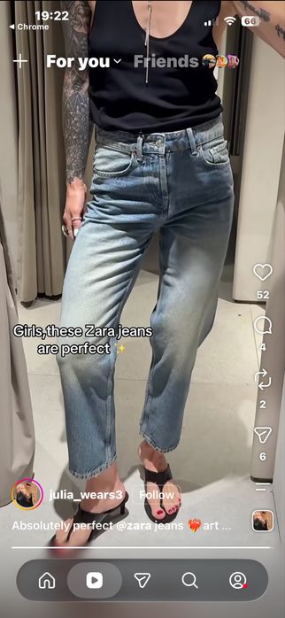 Нови дънки Zara, 34 размер