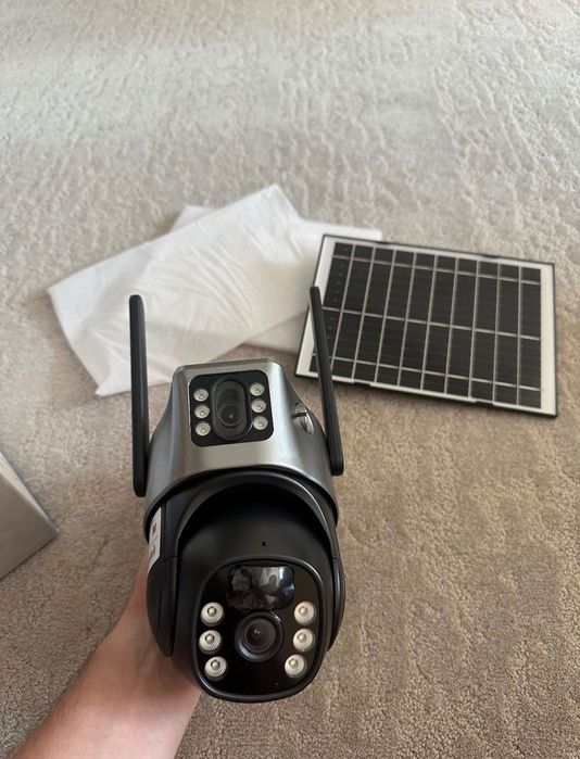 Camera video 4g cu SIM cu transmitere si panou solar NOUA