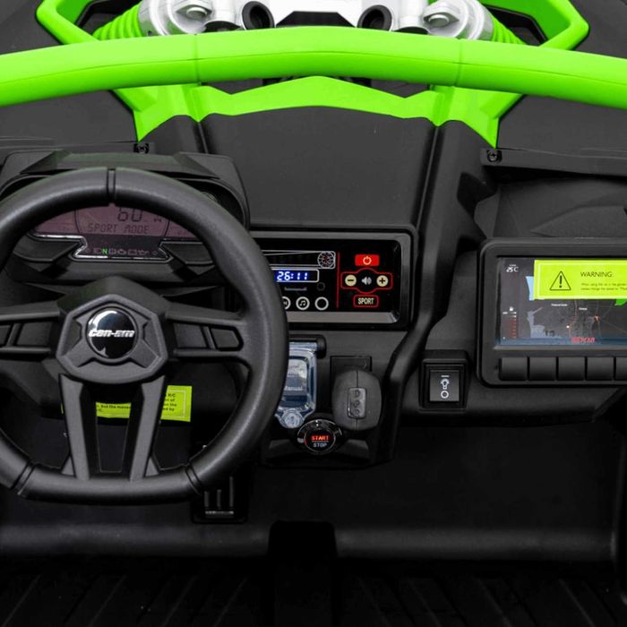 Лицензирано Акумулаторно UTV Can-Am MAVERICK 24V/14Ah, 800W, Надуваеми гуми, MP3