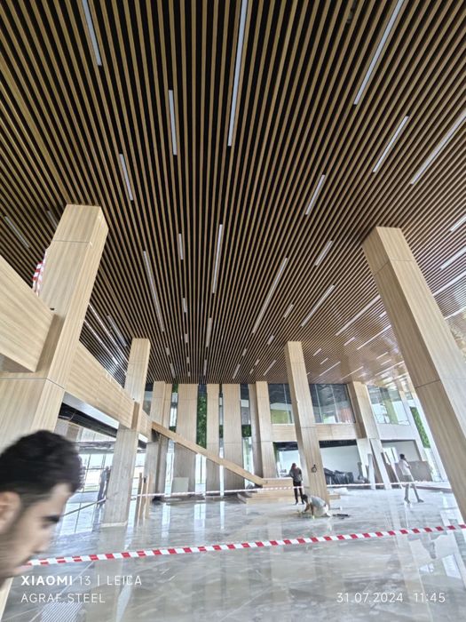 Авторскые потолки дизайн потолка кубобразный река реечный грилята PC62