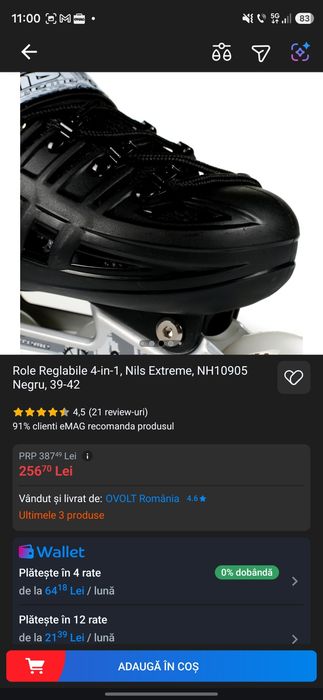 Role 4 in 1 , petine , roler skate clasic tuff 6 7