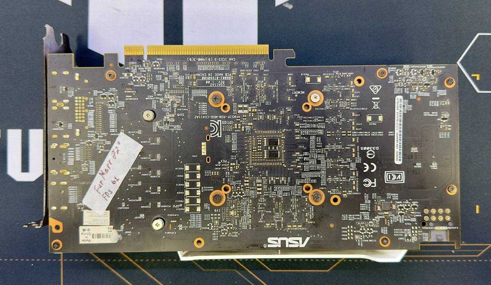 Продается б/у видеокарта ASUS DUAL OC GTX1060 6GB WHITE