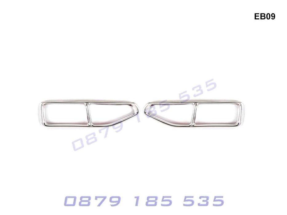 Двойни стикери накрайници BMW 7 G11 G12 лепенки ауспух бмв г11 г12