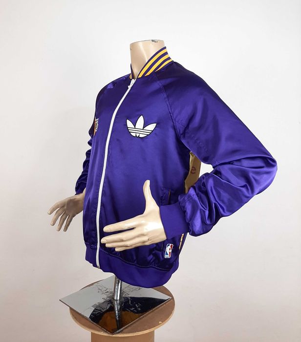 Adidas NBA LA Lakers Satin Bomber - Оригинално мъжко яке размер M