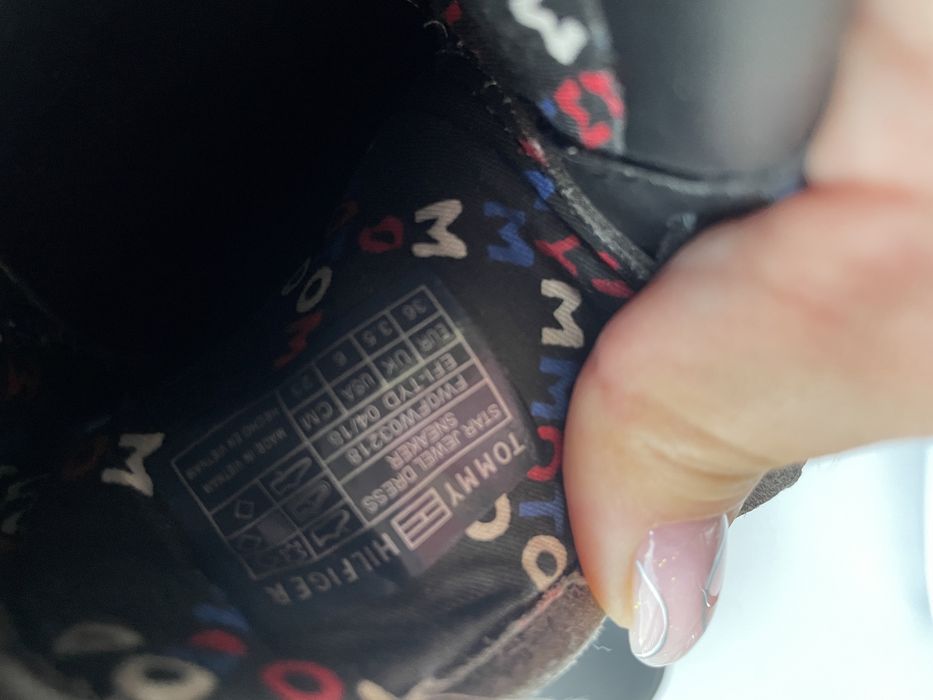 Кожанные кеди tommy hilfiger